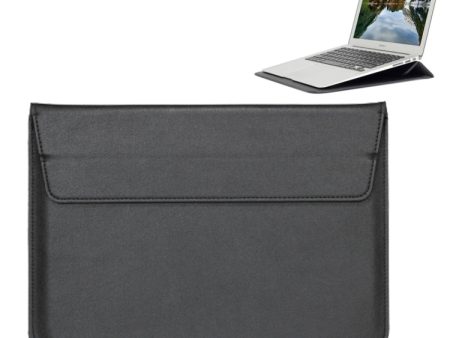 Universal Envelope Style PU Leather Case with Holder for Ultrathin Notebook Tablet PC 15.4 inch, Size: 39x28x1.5cm(Black) For Discount