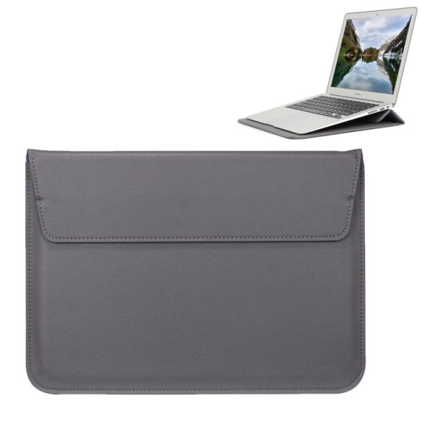 Universal Envelope Style PU Leather Case with Holder for Ultrathin Notebook Tablet PC 11.6 inch, Size: 32.5x21.5x1cm(Grey) Online Sale