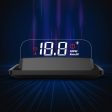 H408S Car 3.7 inch OBD Mode HUD Head-up Display Support Engine Failure Alarm   Water Temperature Alarm Voltage Alarm For Sale