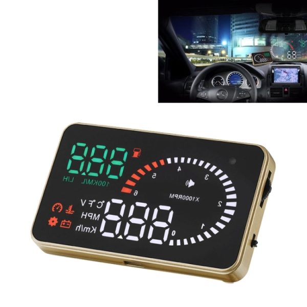 X6 3.5 inch Car OBDII   EUOBD HUD Vehicle-mounted Head Up Display Security System, Support Speed & Water Temperature & Speed Alarm & Fuel Consumption & Battery Voltage, etc. Hot on Sale