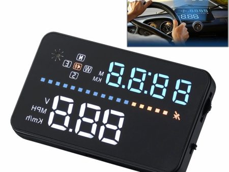 A3 3.5 inch Car GPS HUD   OBD Vehicle-mounted Gator Automotive Head Up Display Security System with Multi-color LED, Support Car Speed & Local Real Time & Driving Direction   Distance   Time & Voltage ... Sensor, Mile Switching, Over Speed Alarm Functions For Discount