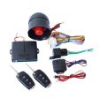 2 Set Universal Sound And Light Car Alarm 12V Vehicle Alarm System Bullet Key Remote Control For Sale