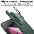 For Samsung Galaxy Z Fold3 5G IMAK Integrated Rear Camera Lens Tempered Glass Film with Lens Cap Black Version Cheap