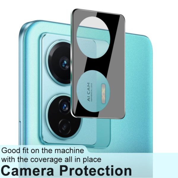 For vivo T1 Pro 5G imak Integrated Rear Camera Lens Tempered Glass Film with Lens Cap Black Version Online