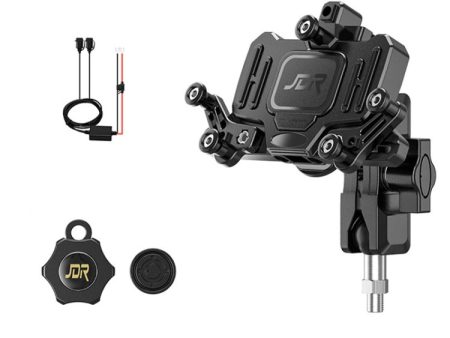 Motorcycle Bracket Crab Navigation Phone Bracket,Style： M10+QC3.0 Dual USB Charge Sale