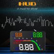 T100 OBD2 4 inch Vehicle-mounted Head Up Display Security System, Support Car Speed   Engine Revolving Speed Display   Instantaneous Fuel Consumption   Detection and Elimination Fault Code Supply