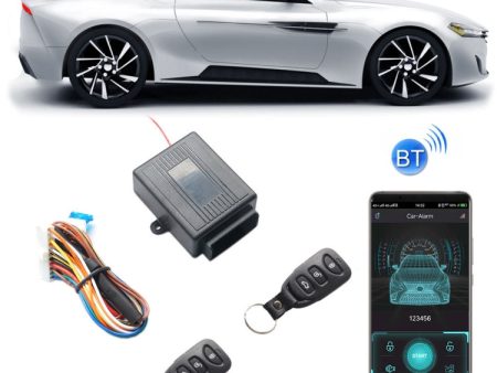 3pcs  Set Car Key-Free Access To The Central Control Lock Mobile Phone APP Control Open And Close The Car Door, Specification: T240 Online Sale