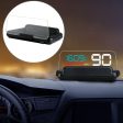 C500 Car HUD Virtual HD Projection Head-up Display, With Adjustable Reflection Board, Speed & RPM & Water Temperature & Oil Consumption & Driving Distance   Time & Voltage Display, Over Speed Alarm, Connect OBD2 Interface(Blue) Hot on Sale