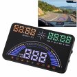 S7 5.8 inch Car GPS HUD   OBD2 Vehicle-mounted Gator Automotive Head Up Display Security System with Dual Display, Support Car Local Real Time & Real Speed & Turn Speed & Water Temperature & Oil Consu ... peed Alarm, Mile Switching, Light Sensor Functions Online