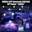 6 in 1 DC12V Car Mobile Phone Bluetooth APP Control  RGB Symphony Chassis Light with 16LEDs SMD-5050 Lamp Beads For Sale