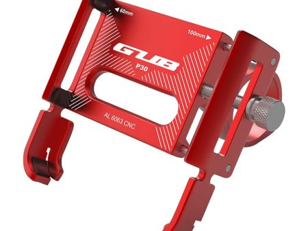 GUB P30 Aluminum Bike Phone Holder(Red) on Sale