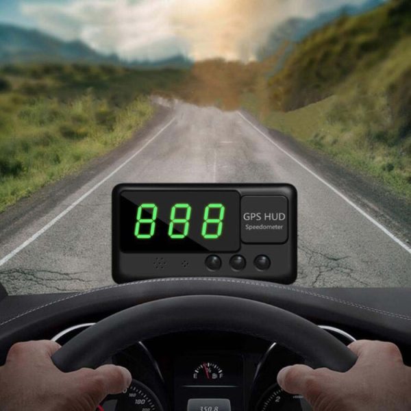 Kingneed C60 3inch Car HUD Head-up Display Car Speed Meter Universal Projection GPS Satellite Speed Measurement(Black) Supply