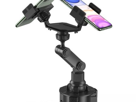 Double Chuck Rotary Multifunctional Cup Holder Mobile Phone Holder(Cup T1) Discount