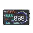 A8 5.5 inch Car OBDII HUD Warning System Vehicle-mounted Head Up Display Projector with LED, Support Fuel Consumption & Over Speed Alarm & Water Temperature & Fault Diagnosis Sale