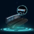 H402 Car 4 inch OBD Mode HUD Head-up Display Support Engine Failure Alarm   Water Temperature Alarm Voltage Alarm Online