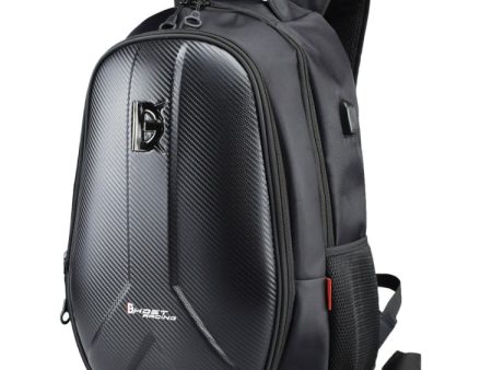 GHOST RACING GR-BB02 Men Motorcycle Riding Backpack Helmet Hard Shell Backpack Locomotive Travel Computer Bag(Black) Discount